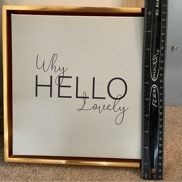 B&W + Rose-Gold Frame Home Decor | 10x10 in | Cute Picture for Wall or Table - Picture 4 of 5